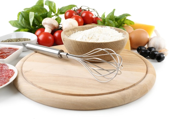 Składniki kuchenne w misce